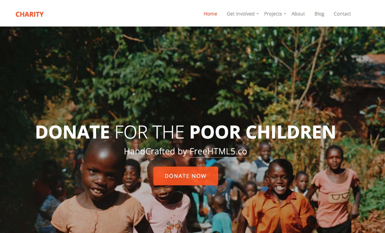 Free Bootstrap Charity Templates