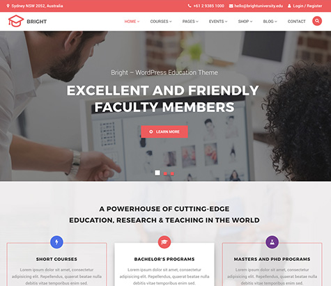 30 Best Free Bootstrap Education Templates 2017 Xoothemes