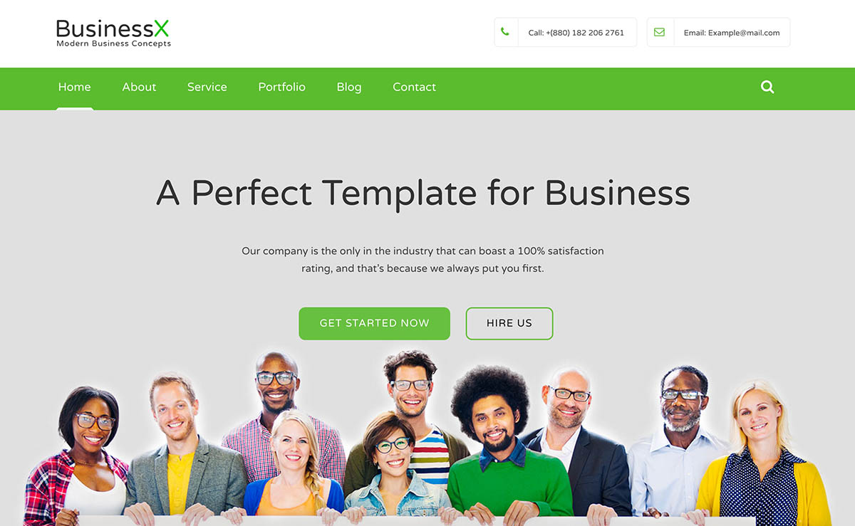 Free Bootstrap Business Website Template